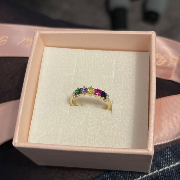 Multi Colour Stone Ring - Picture 3 of 5